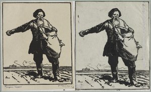 Russisk bonde, 1914. av Auguste Louis Lepère