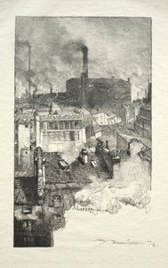 Gobelins-distriktet av Auguste Louis Lepère