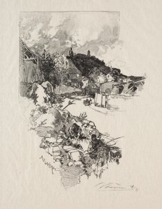 Veien til Versailles. av Auguste Louis Lepère