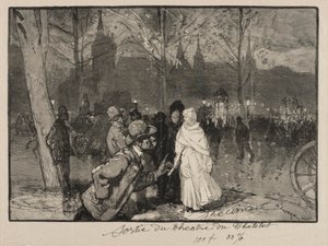 Forlater Chatelet Theatre av Auguste Louis Lepère