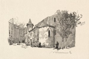 St. Julien le Vauvre, Utvendig utsikt av Auguste Louis Lepère