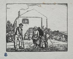 Tiggerne i det siste huset av Auguste Louis Lepère