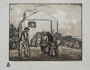 Tiggerne ved det siste huset, 1905. av Auguste Louis Lepère