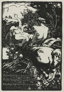 Kentauren, 1896. av Auguste Louis Lepère