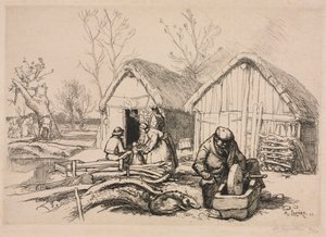 Vedhoggerens hus (Vendée) av Auguste Louis Lepère