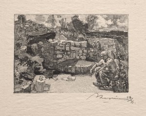 En steinbruddshytte av Auguste Louis Lepère