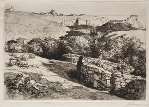 Utsikt over Port de la Meule, 1907. av Auguste Louis Lepère