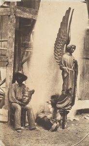 [Pasjonsengelen, Sainte-Chapelle, Paris], 1853-1854.