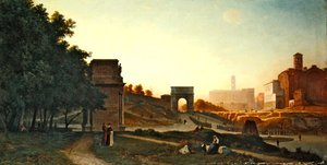Forumet ved solnedgang, 1865 av Auguste-Paul-Charles Anastasi