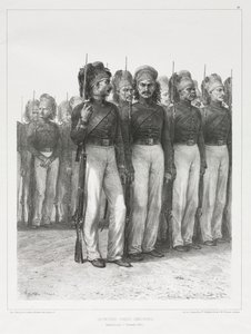 Tyrkisk infanteri, chasseurs, 1837. av Auguste Raffet
