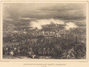Retreat på Waterloo av Auguste Raffet