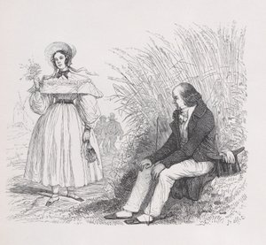Folkets datter fra Bérangers komplette verk, 1836 av Auguste Raffet