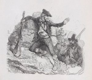 Smuglerne, fra The Complete Works of Béranger, 1836 av Auguste Raffet