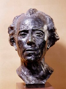 Byste av Gustav Mahler (1860–1911) komponist Skulptur av Auguste Rodin (1840–1917) Paris fra 1800-tallet, Musee Rodin