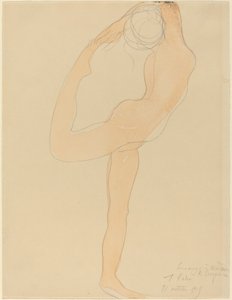 Dansende figur av Auguste Rodin