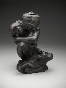 Fallen karyatid som bærer en urne av Auguste Rodin