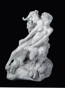 Faun og nymfe, ca. 1886 (gips) av Auguste Rodin