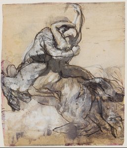 Centaur kidnapper en ung mann av Auguste Rodin