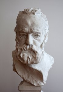 Portrett i byste av Victor Hugo (1802-1885). Gips av Auguste Rodin (1840-1917) av Auguste Rodin