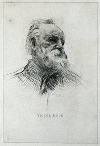 Portrett av forfatteren Victor Hugo av Auguste Rodin