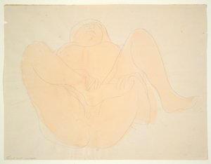 Liggende naken kvinne av Auguste Rodin