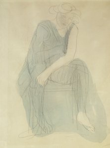 Sittende kvinne; Femme Assise, av Auguste Rodin