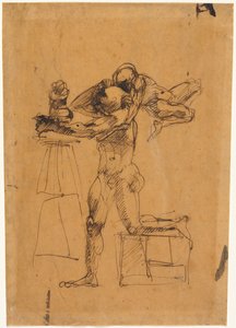 Skulptørens geni, ca. 1880-1883. av Auguste Rodin