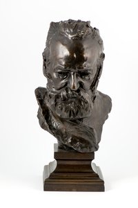 Victor Hugo (bronsestøpt etter originalen fra 1886) (bronse) av Auguste Rodin