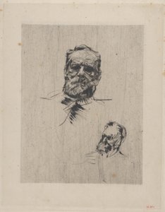 Victor Hugo fullt ansikt, 1885. av Auguste Rodin