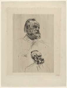 Victor Hugo trekvart visning, 1885. av Auguste Rodin
