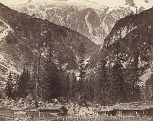 Chalet de Handeck, Hasli-dalen, kanton Bern, Sveits, ca. 1860