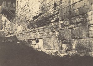 Jerusalem. Innhegning av tempelet. Buen til Salomonøyene som koblet Moria til Sion