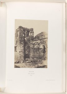 Tårnet til Den hellige gravs kirke i Jerusalem Jerusalem. Den hellige grav. Clocher (tittel på objekt) av Auguste Salzmann