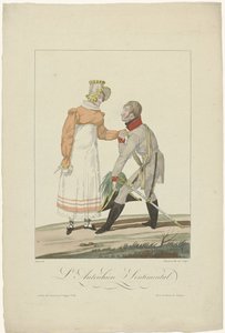 De allierte i Paris i 1815: The Austrian Sentimental av Auguste Thomas Marie Blanchard