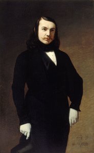 Portrett av poeten Théophile Gautier 1811-1872, 1839.