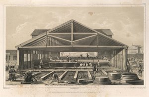 Stone Masons Workshop Fra: The Construction of the Saint Isaacs Cathedral, 1845