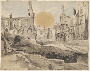 En by i ruiner av Augustin Coppens