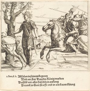 Absalom drept av Joab, 1548. av Augustin Hirschvogel