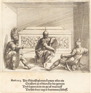 Kristus i graven, 1548. av Augustin Hirschvogel
