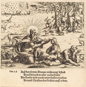 Evas skapelse, 1547. av Augustin Hirschvogel