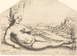 Kleopatras død, 1547. av Augustin Hirschvogel