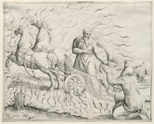 Elias stiger opp til himmelen, 1547.