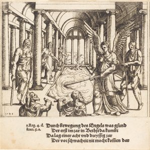 Engelen som agiterer bassenget i Bethesda, 1548.