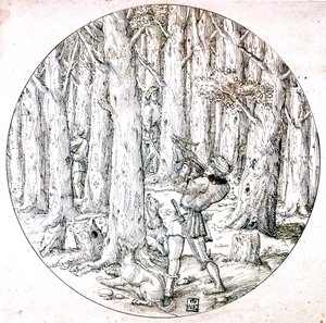 The Chase, c1513-1553 av Augustin Hirschvogel