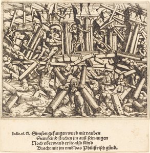 Samsons død, 1547. av Augustin Hirschvogel