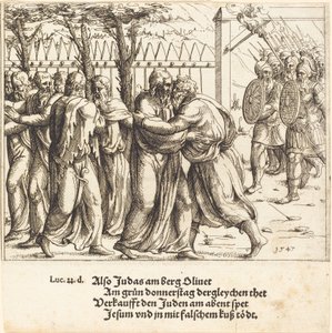 Judas kyss. av Augustin Hirschvogel