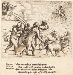 Den siste dommen, 1549. av Augustin Hirschvogel