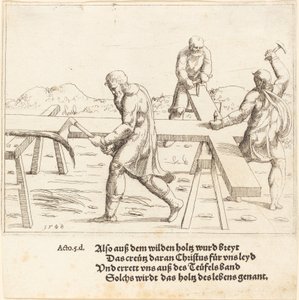 Korsets forberedelse, 1548. av Augustin Hirschvogel
