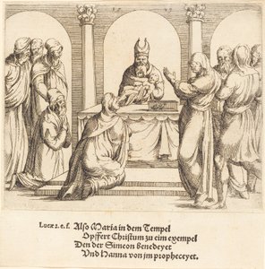 Presentasjonen i tempelet av Augustin Hirschvogel