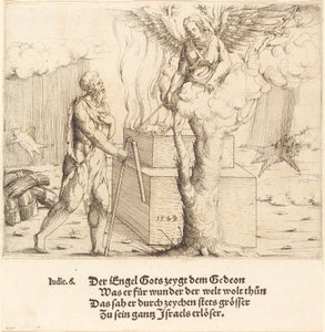 Gideons offer, 1549. av Augustin Hirschvogel